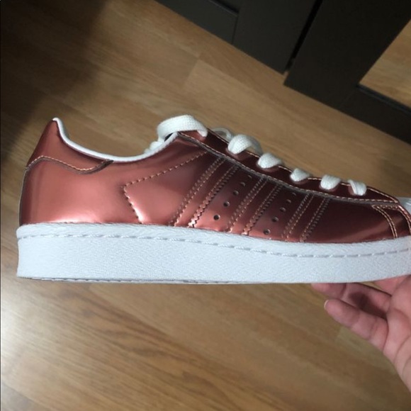 adidas Shoes - BNIB Adidas superstar copper/white size 5 $45